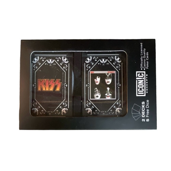 NWT Kiss Logo Double Deck of Playing Cards and Dice - Picture 4 of 7